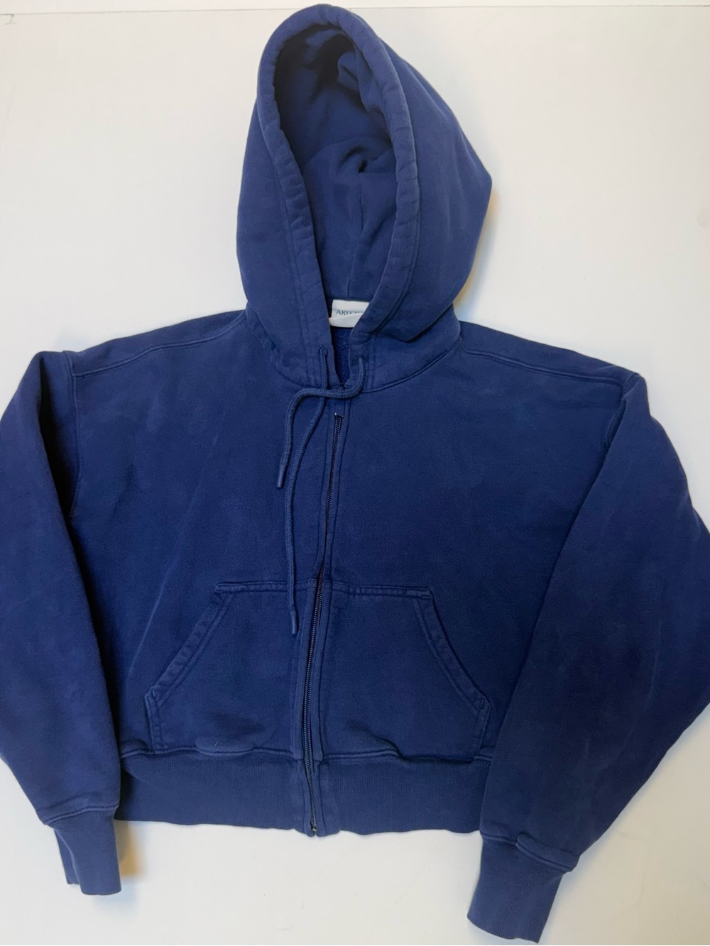 Aritzia Sweatfleece Zip Hoodie Blue XS